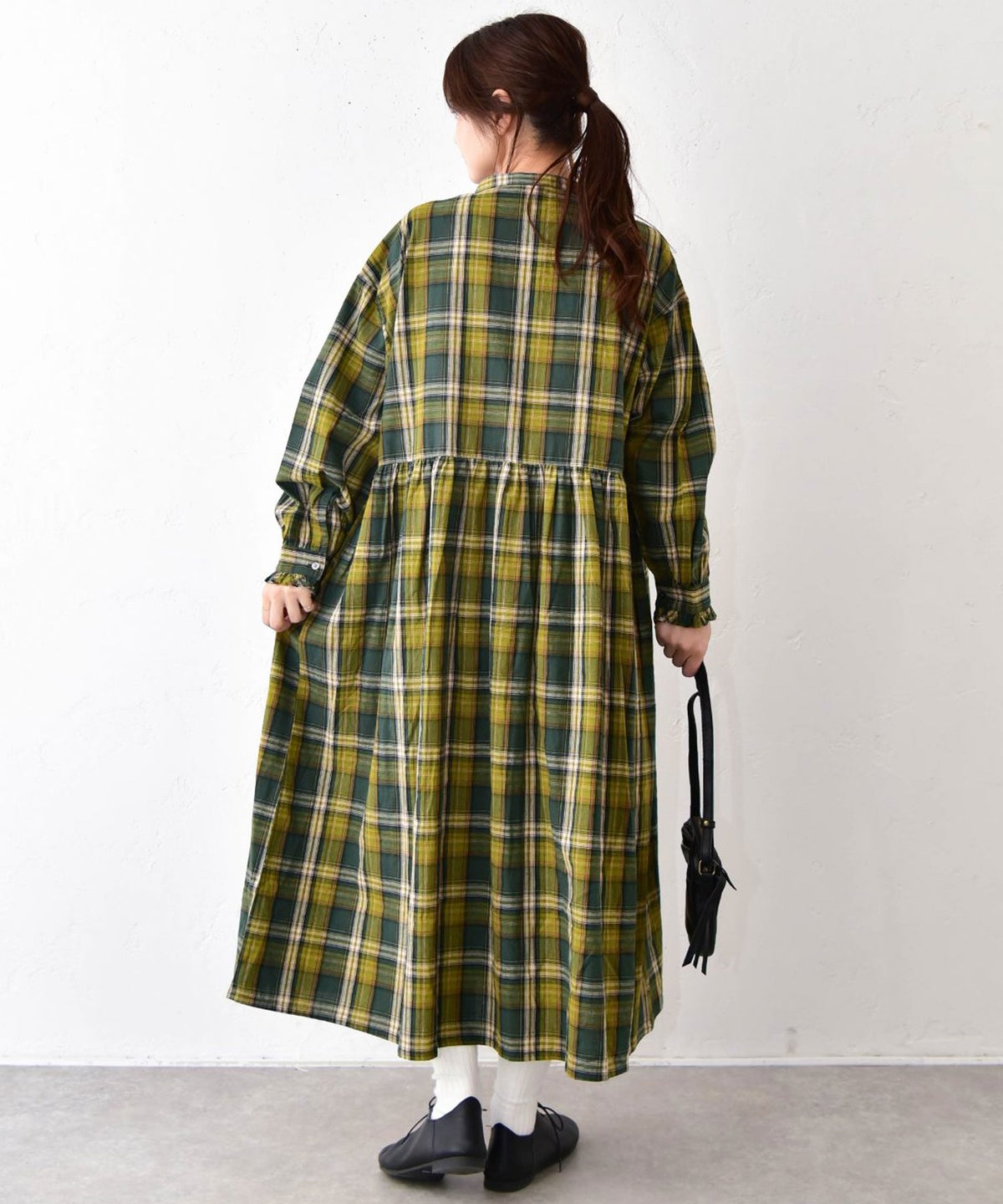ista-ire｜コットンフリンジマドラスチェックワンピース [[2602-7580]][C]
