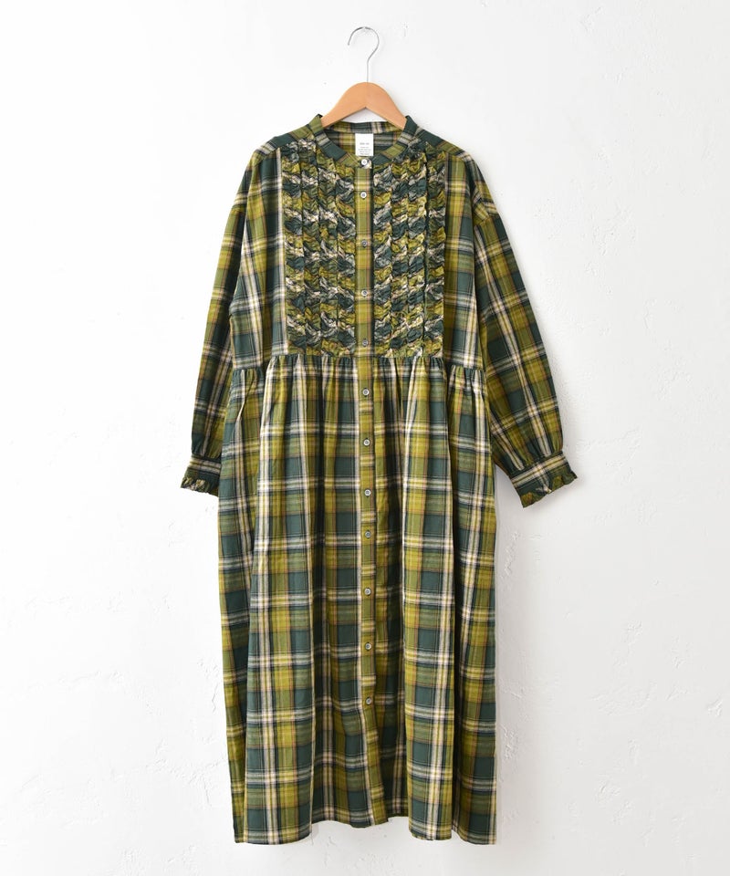 ista-ire｜コットンフリンジマドラスチェックワンピース [[2602-7580]][C]