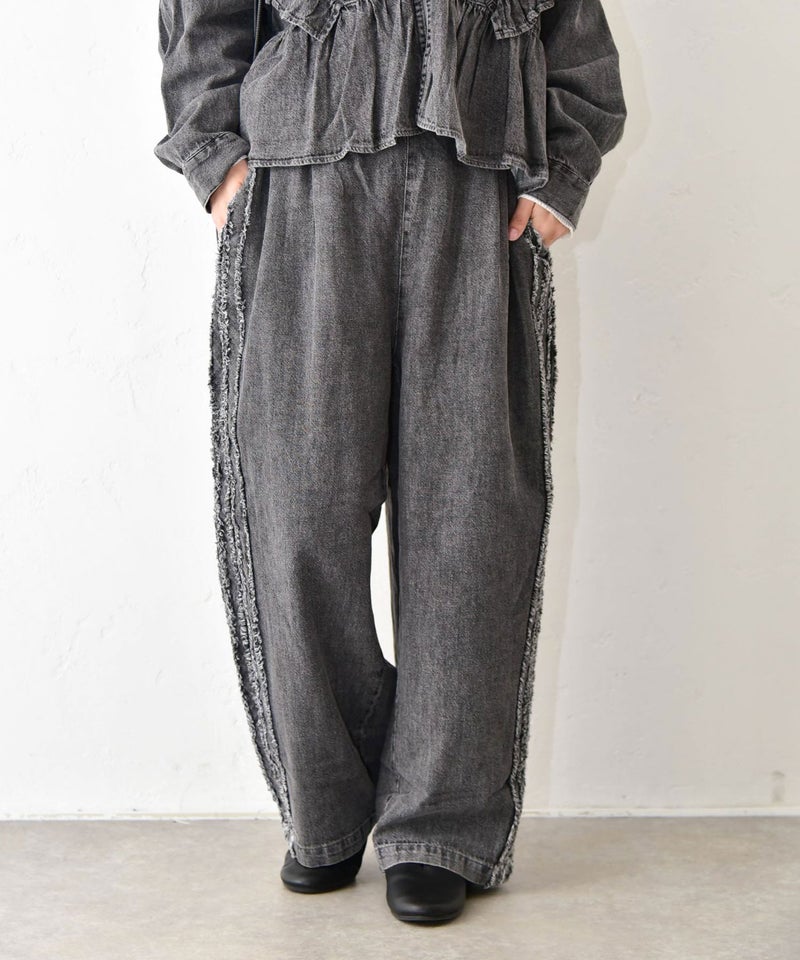 ista-ire｜コットンリネンサイドテープパンツ [[7602-7650]][C]
