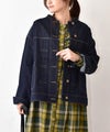 ista-ire｜コットンデニムバンドカラ―ジャケット [[3602-7770]][C]