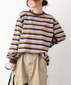  Gives a sense of fullment｜マルチカラーボーダーTee [[663009]][C]