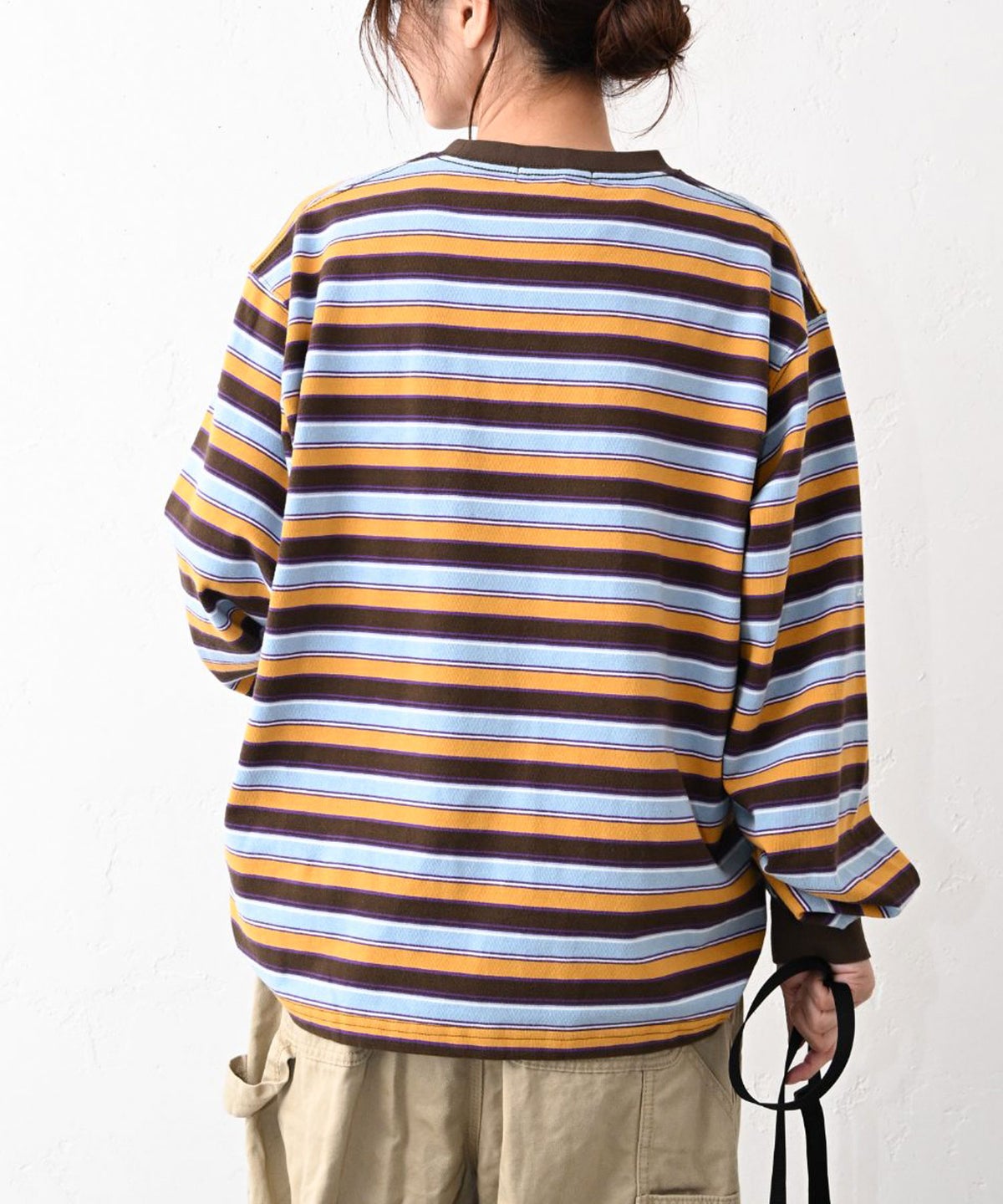  Gives a sense of fullment｜マルチカラーボーダーTee [[663009]][C]