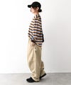  Gives a sense of fullment｜マルチカラーボーダーTee [[663009]][C]