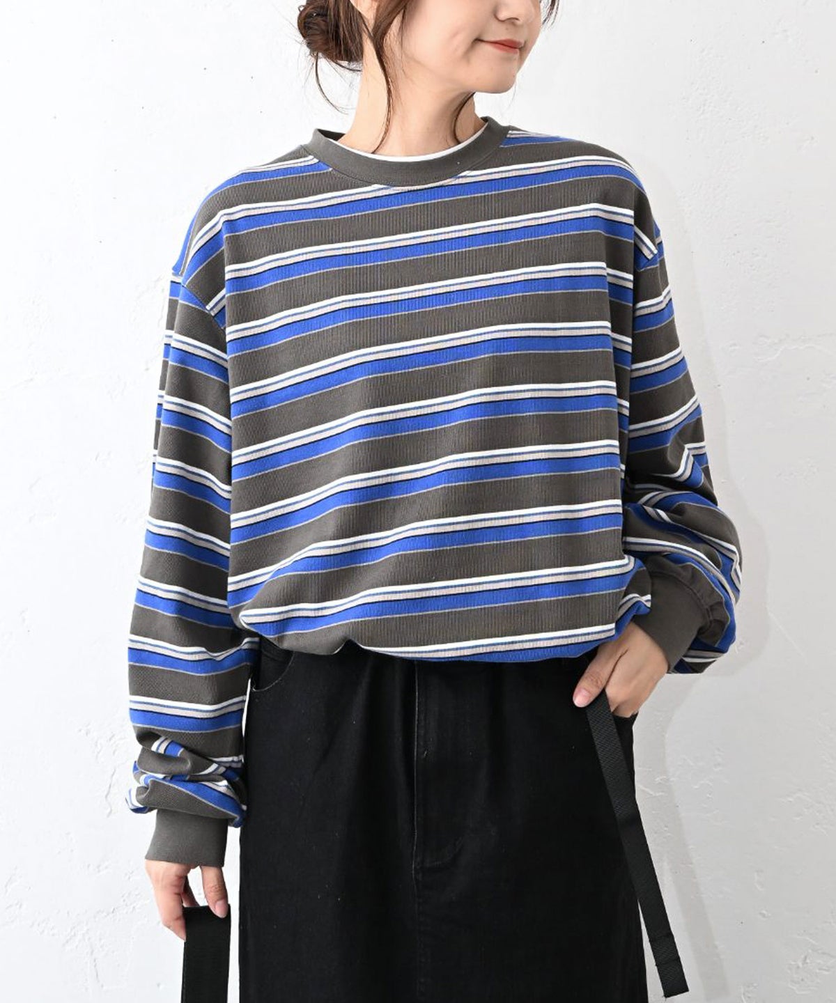  Gives a sense of fullment｜マルチカラーボーダーTee [[663009]][C]