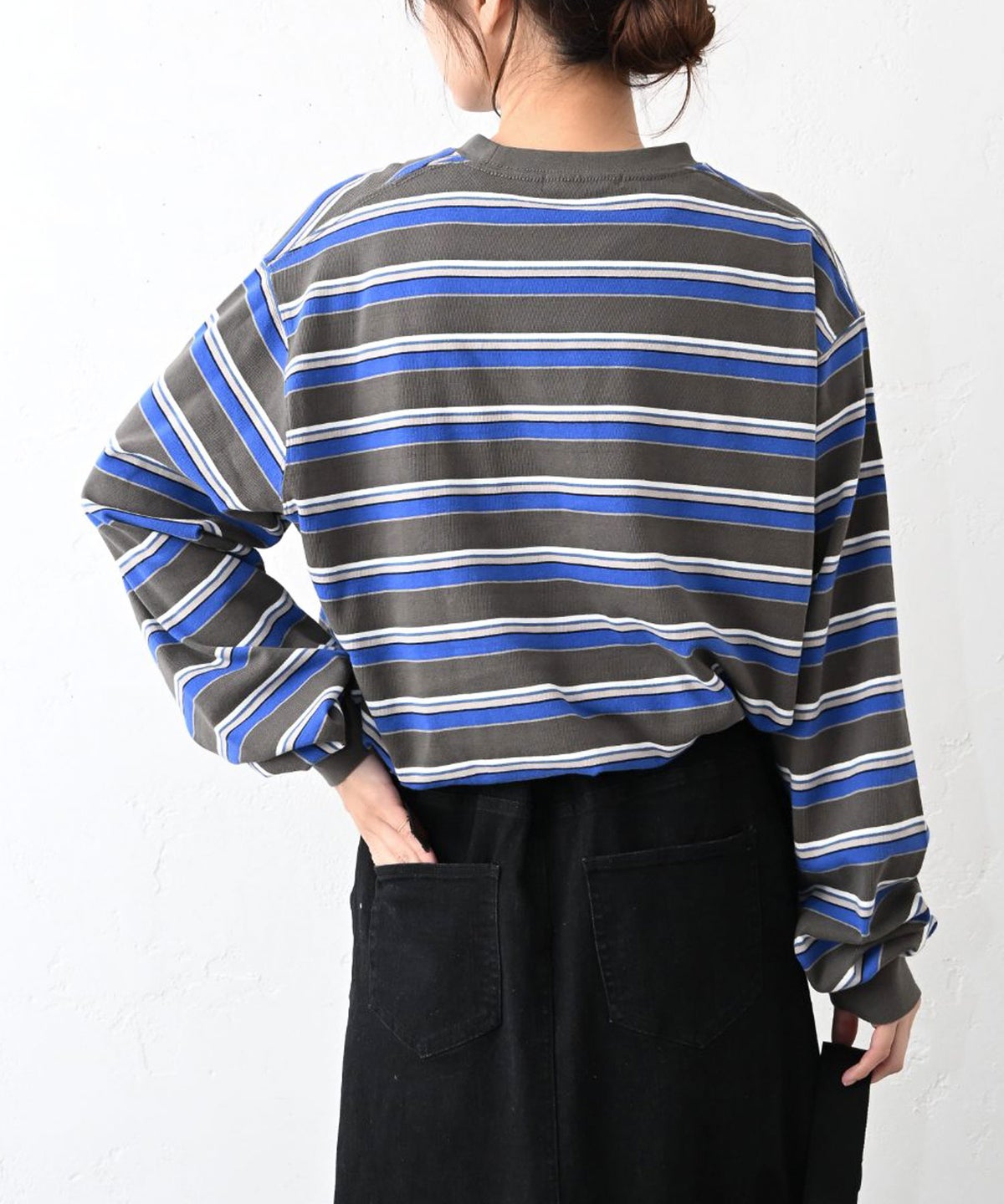  Gives a sense of fullment｜マルチカラーボーダーTee [[663009]][C]