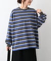  Gives a sense of fullment｜マルチカラーボーダーTee [[663009]][C]