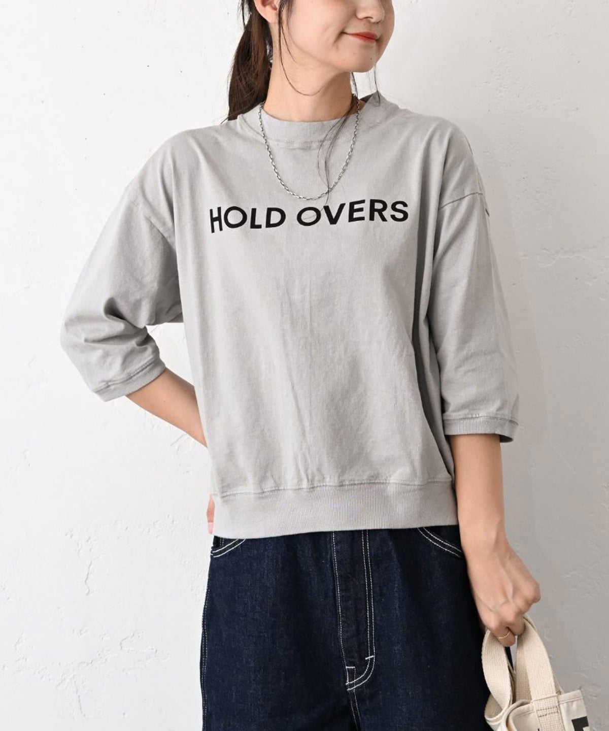 and quarter｜7分袖ロゴT [[MA-28282]][C]