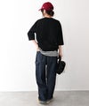 and quarter｜7分袖ロゴT [[MA-28282]][C]