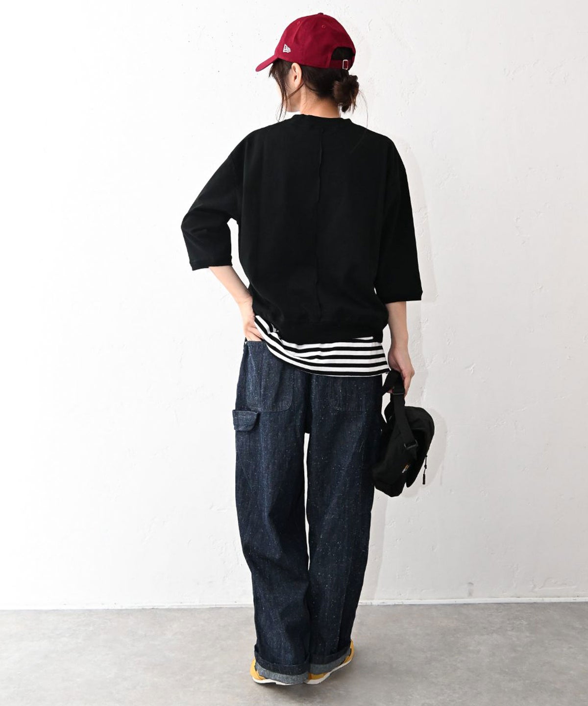 and quarter｜7分袖ロゴT [[MA-28282]][C]