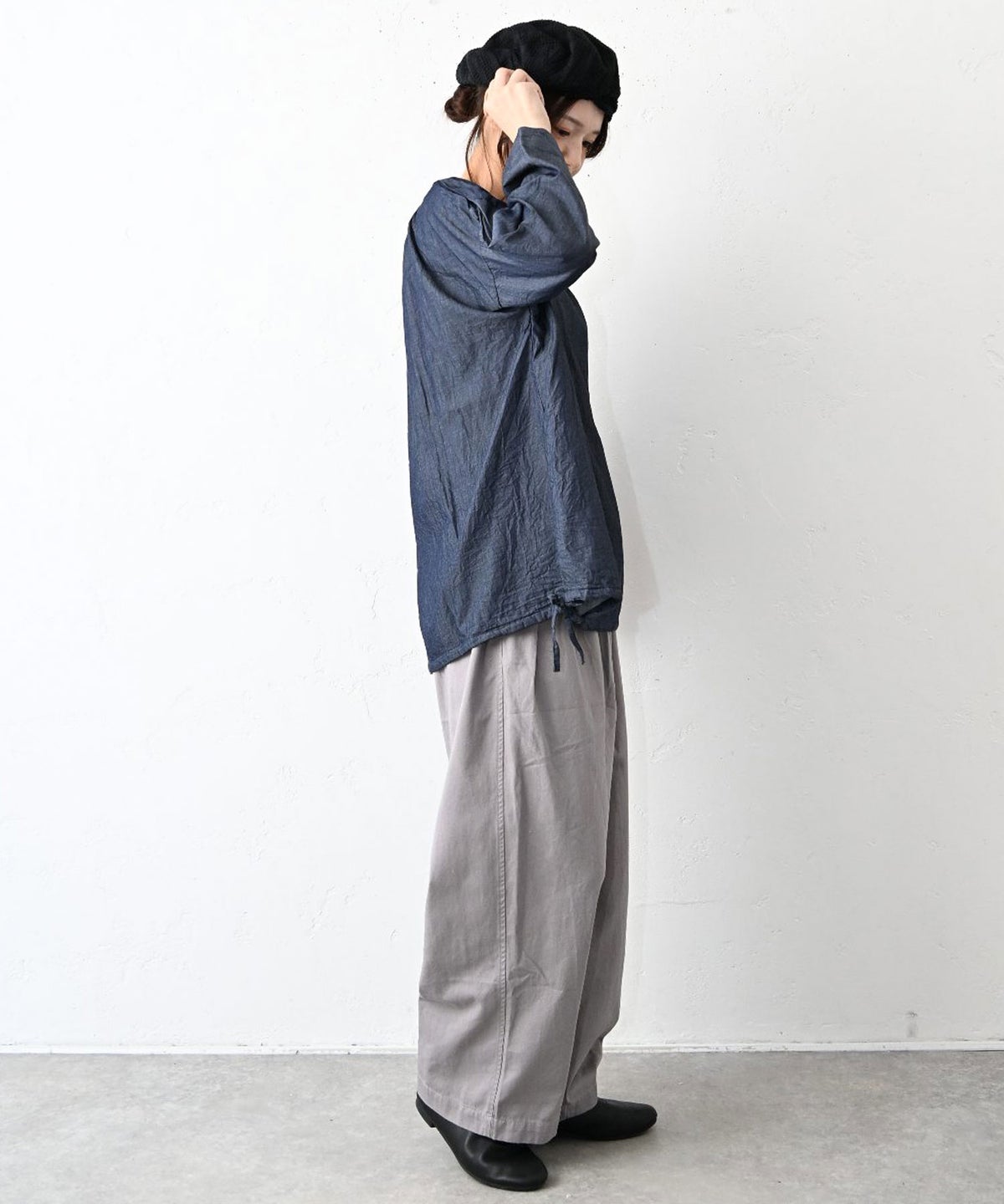 ichi｜デニム衿付きプルオーバー [[260507]][C]