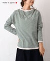 and quarter｜ボーダー10分袖Tシャツ [[MA-059]][C]