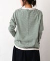 and quarter｜ボーダー10分袖Tシャツ [[MA-059]][C]