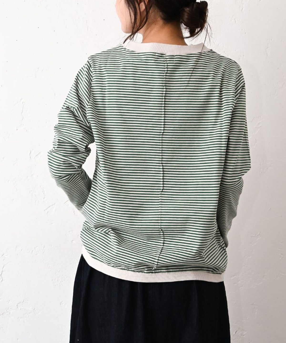 and quarter｜ボーダー10分袖Tシャツ [[MA-059]][C]