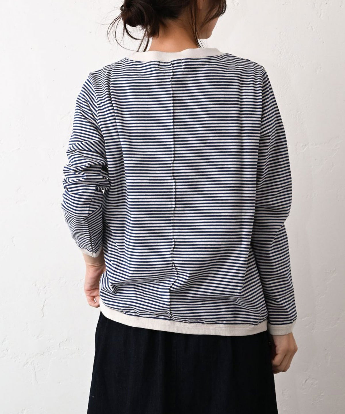and quarter｜ボーダー10分袖Tシャツ [[MA-059]][C]