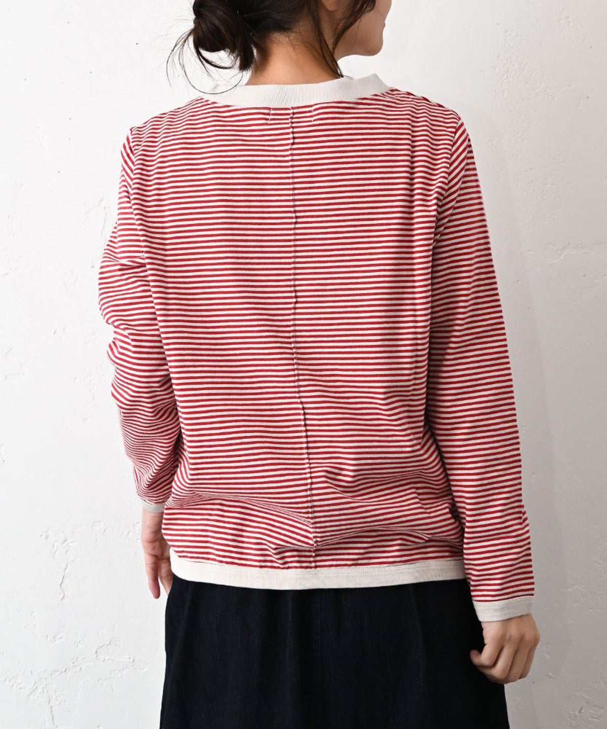 and quarter｜ボーダー10分袖Tシャツ [[MA-059]][C]
