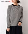 and quarter｜ボーダー10分袖Tシャツ [[MA-059]][C]