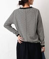 and quarter｜ボーダー10分袖Tシャツ [[MA-059]][C]