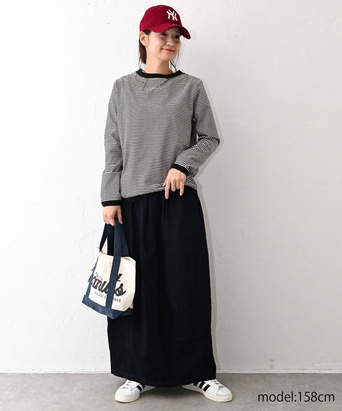 and quarter｜ボーダー10分袖Tシャツ [[MA-059]][C]