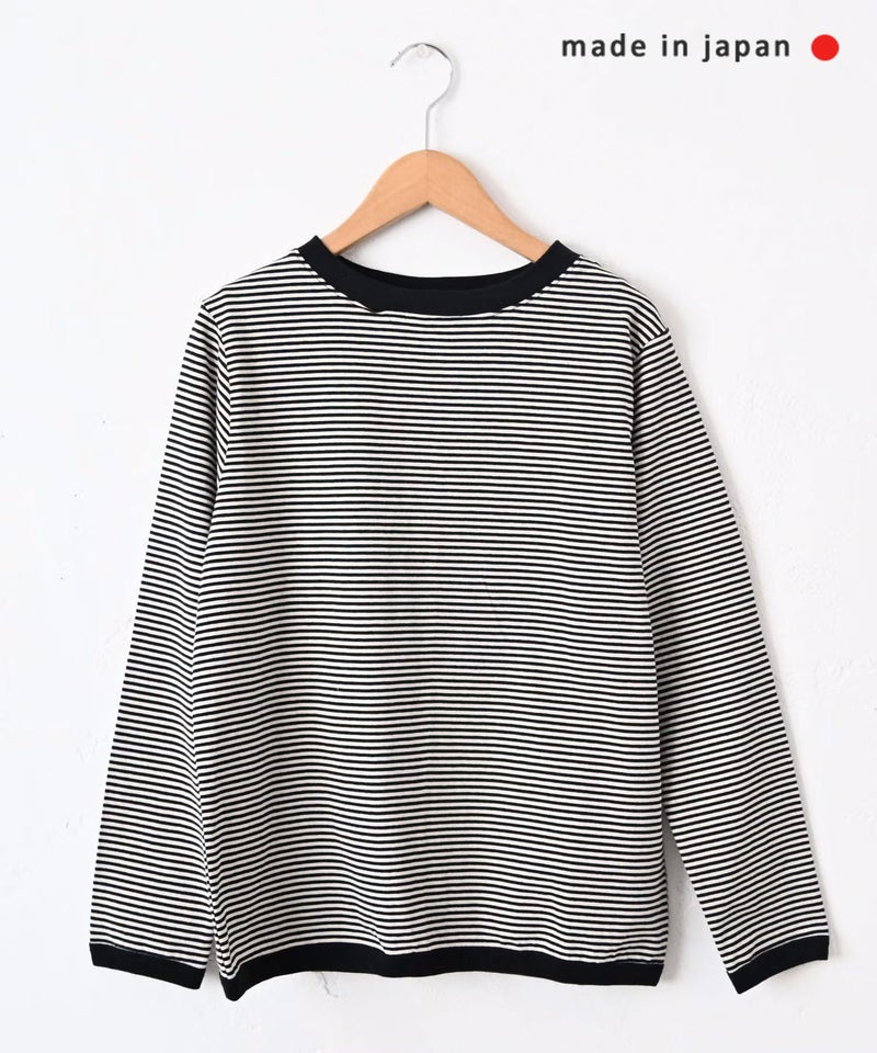 and quarter｜ボーダー10分袖Tシャツ [[MA-059]][C]