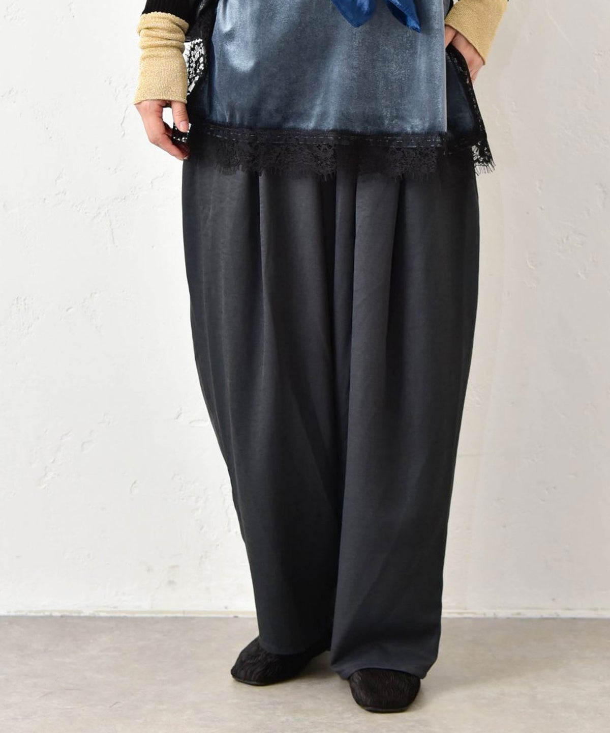 HUMS｜タックコクーンパンツ [[6006866]][C]