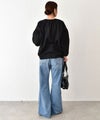 HUMS｜シアーストライプスキッパーブラウス [[6005166]][C]