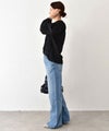 HUMS｜シアーストライプスキッパーブラウス [[6005166]][C]