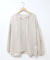 HUMS｜シアーストライプスキッパーブラウス [[6005166]][C]