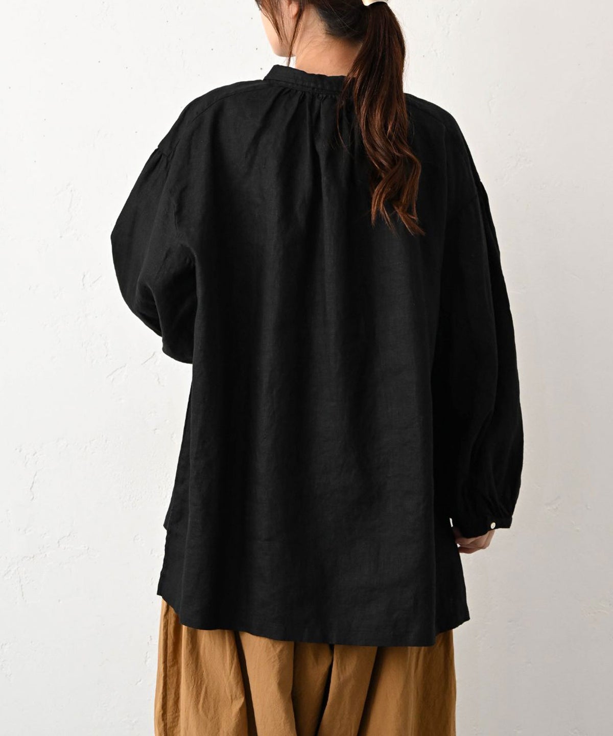 08Mab｜リネンボリューム袖チビ衿プルオーバー [[CF-1224HF1094]][C]