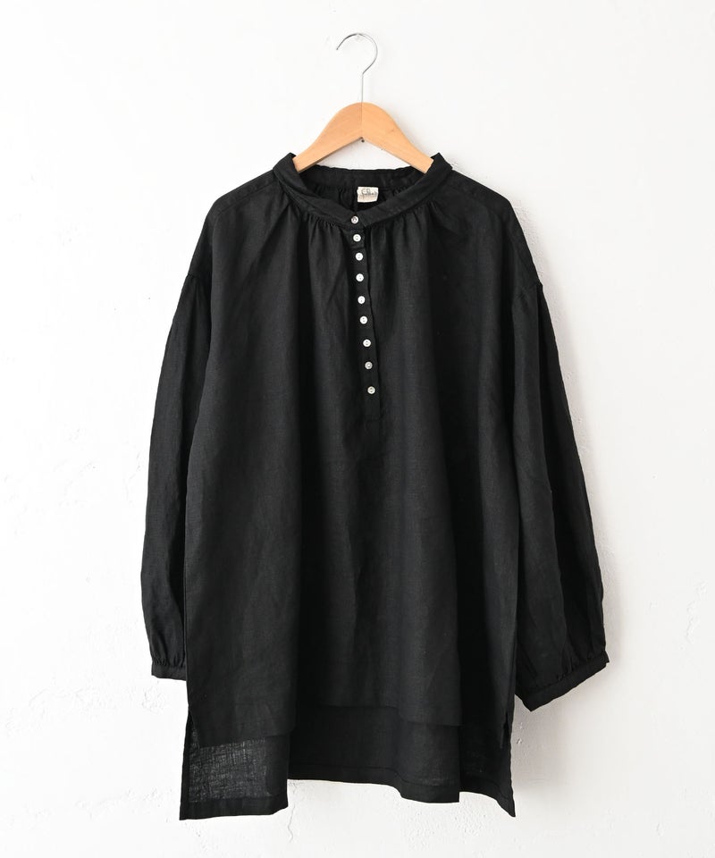08Mab｜リネンボリューム袖チビ衿プルオーバー [[CF-1224HF1094]][C]