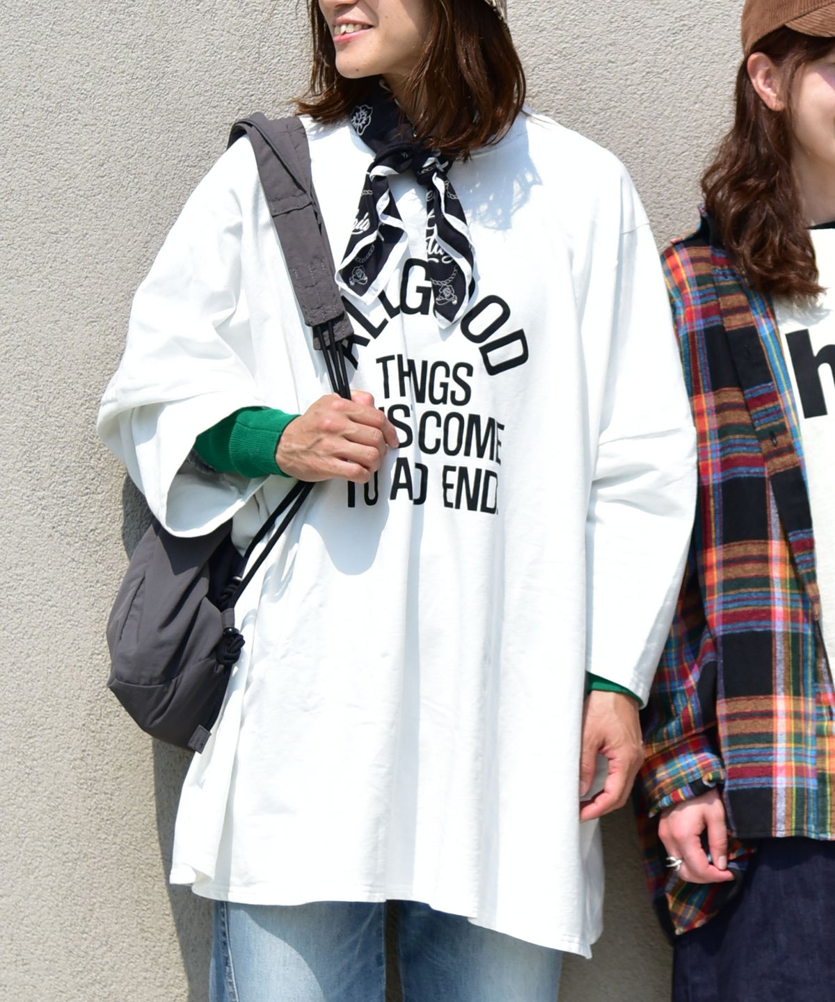 IN THE MARKET｜袖口切替テレコクルーインナー [[08108]][C]