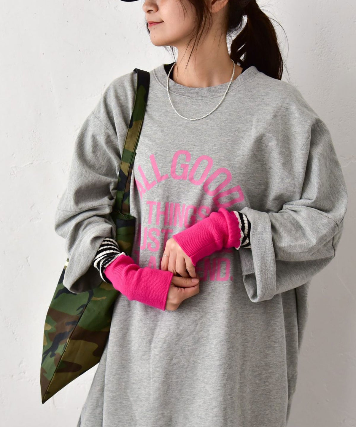 IN THE MARKET｜袖口切替テレコクルーインナー [[08108]][C]
