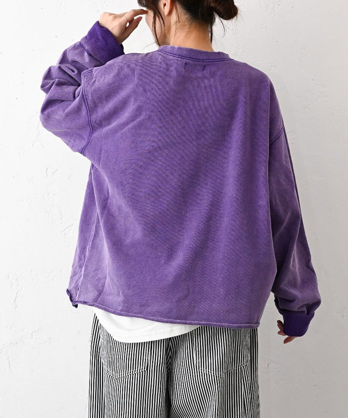 IN THE MARKET｜カレッジロゴピグメント加工ミニ裏毛 [[C-2628]][C]