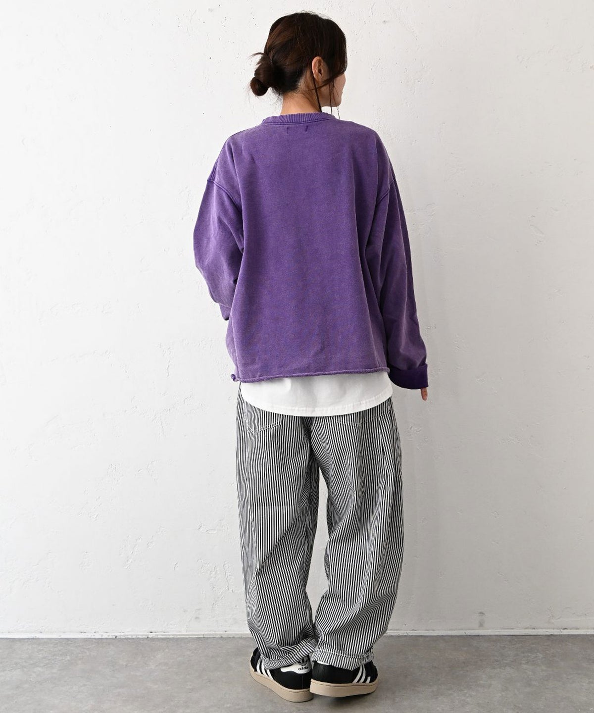 IN THE MARKET｜カレッジロゴピグメント加工ミニ裏毛 [[C-2628]][C]