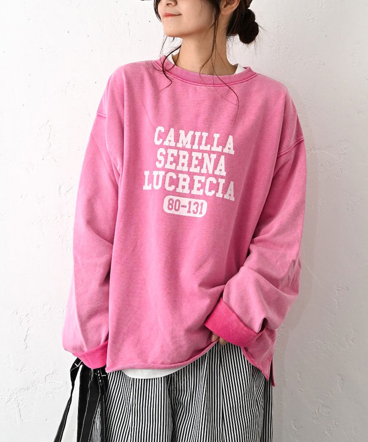 IN THE MARKET｜カレッジロゴピグメント加工ミニ裏毛 [[C-2628]][C]