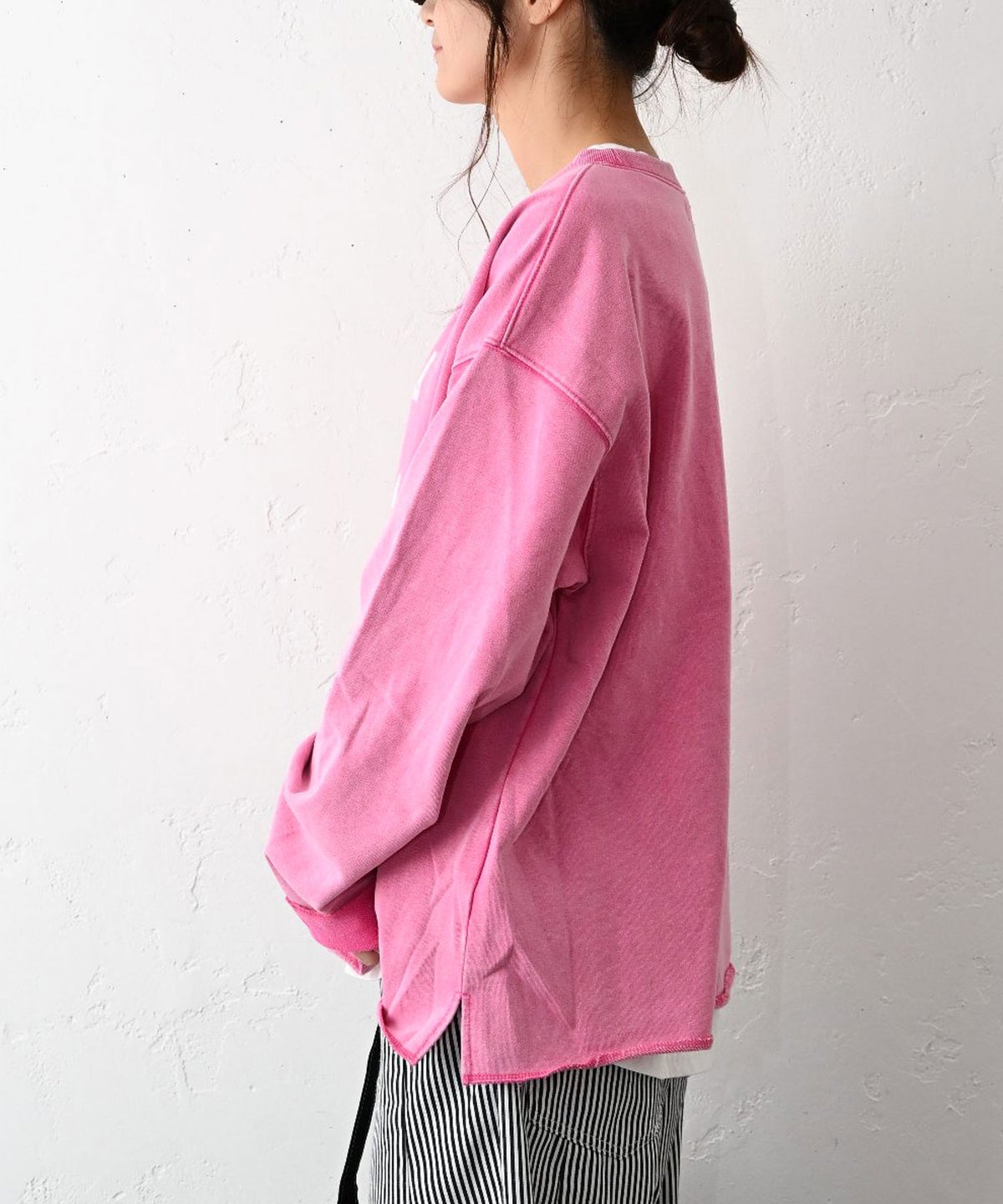 IN THE MARKET｜カレッジロゴピグメント加工ミニ裏毛 [[C-2628]][C]