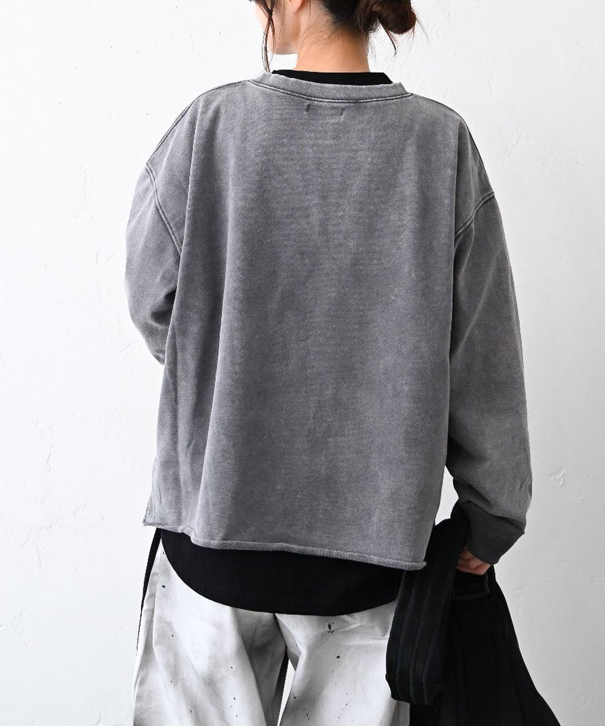 IN THE MARKET｜カレッジロゴピグメント加工ミニ裏毛 [[C-2628]][C]
