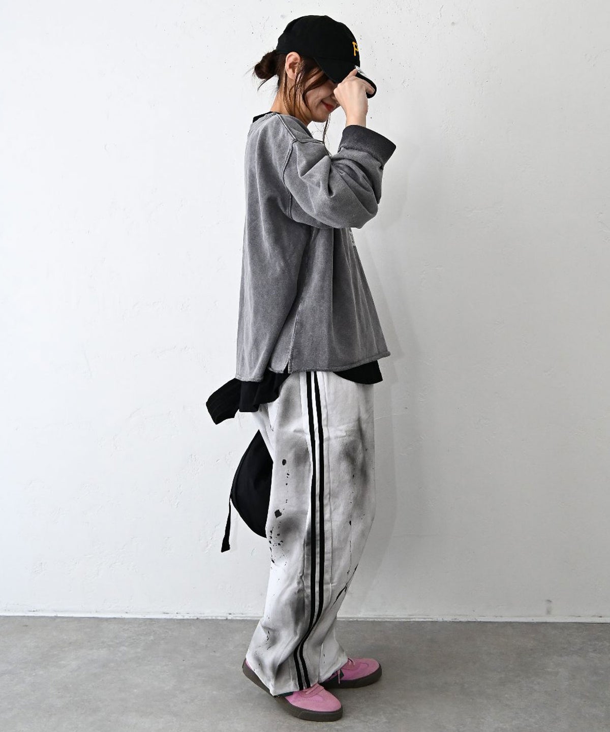 IN THE MARKET｜カレッジロゴピグメント加工ミニ裏毛 [[C-2628]][C]