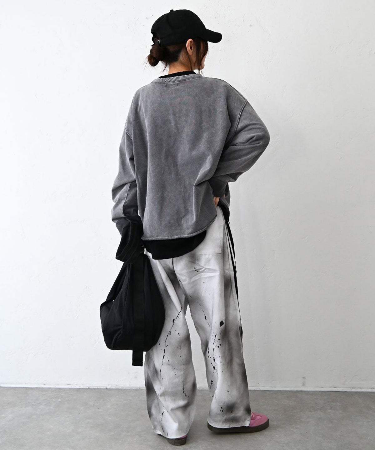 IN THE MARKET｜カレッジロゴピグメント加工ミニ裏毛 [[C-2628]][C]