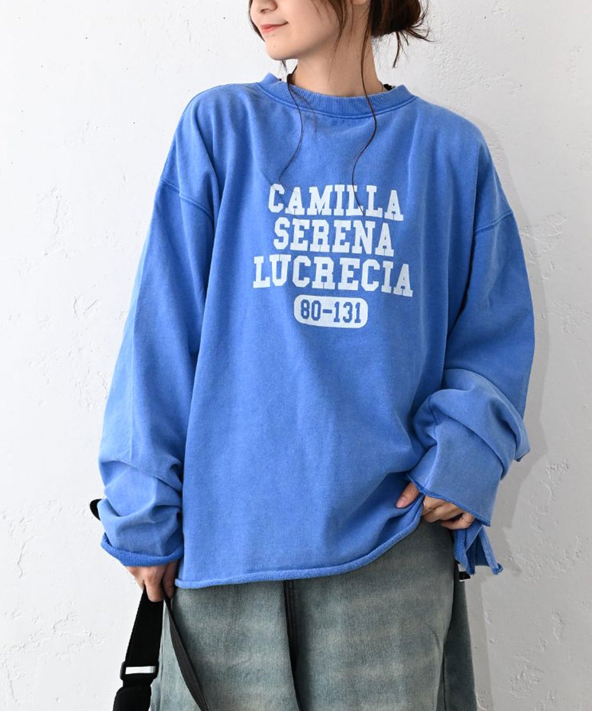 IN THE MARKET｜カレッジロゴピグメント加工ミニ裏毛 [[C-2628]][C]