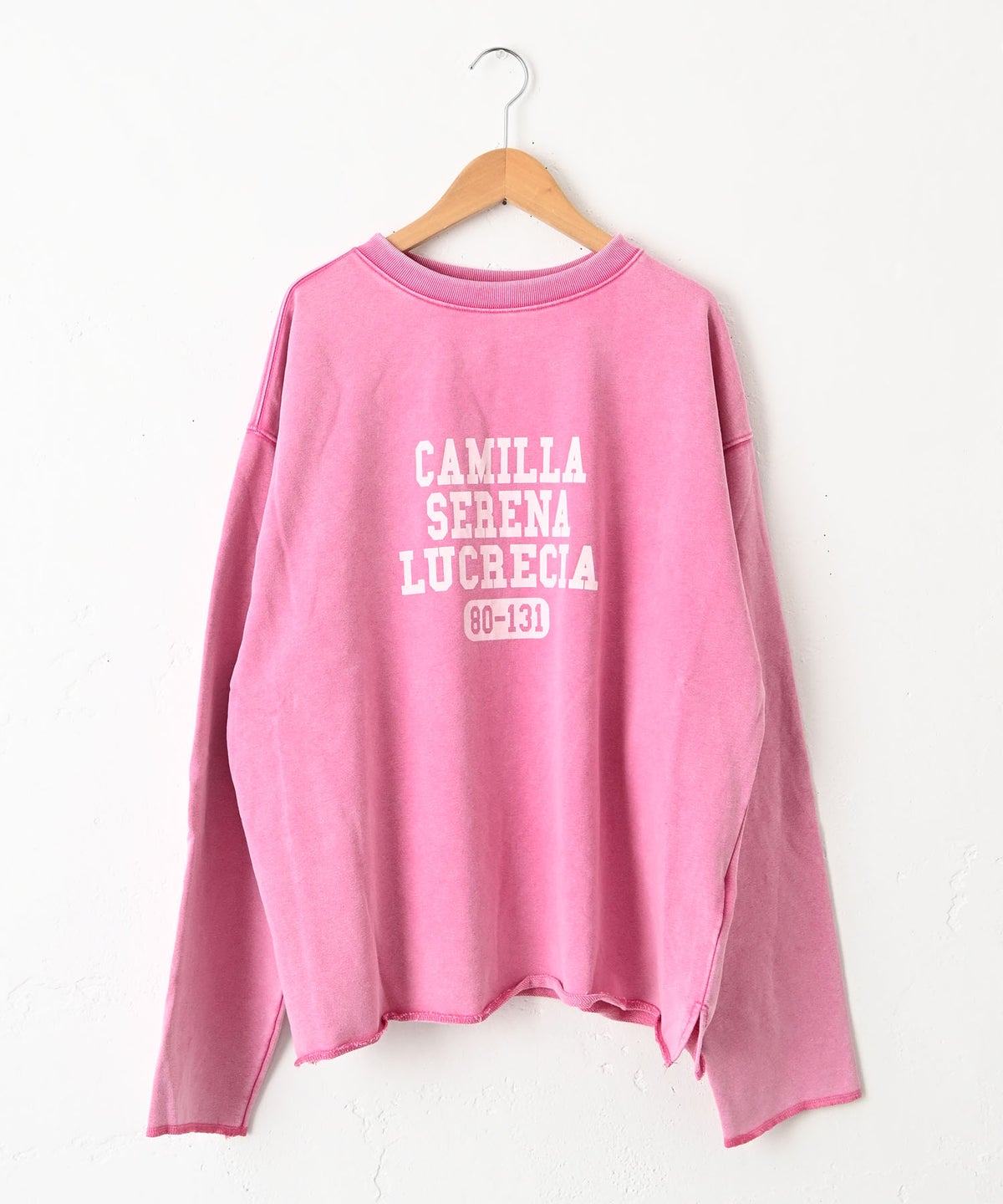IN THE MARKET｜カレッジロゴピグメント加工ミニ裏毛 [[C-2628]][C]