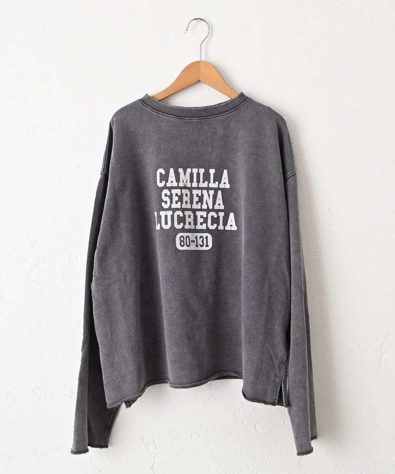 IN THE MARKET｜カレッジロゴピグメント加工ミニ裏毛 [[C-2628]][C]