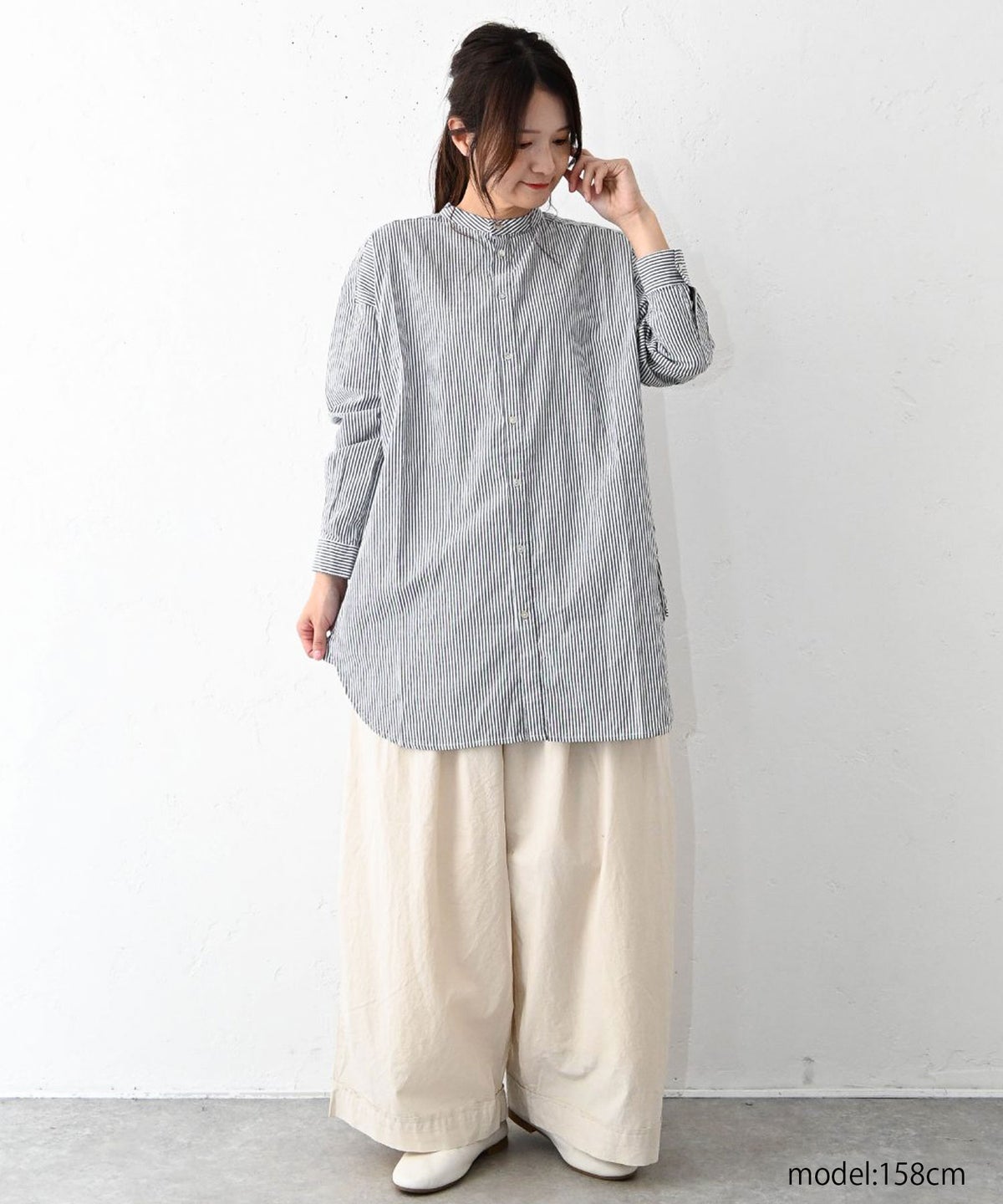  hagumu｜オックスシャツチュニック [[08112]][C]