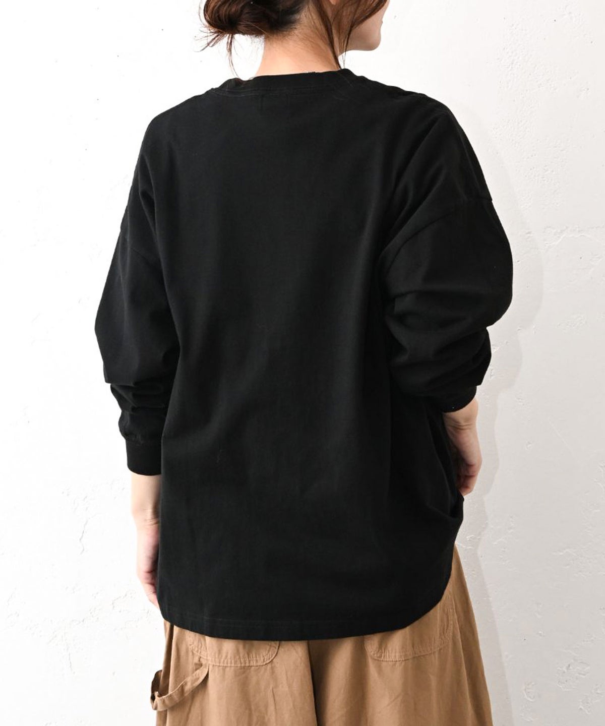 her.｜ワイドスリーブロゴカットソー [[Wide Long Sleeve Tee/2026]][C]