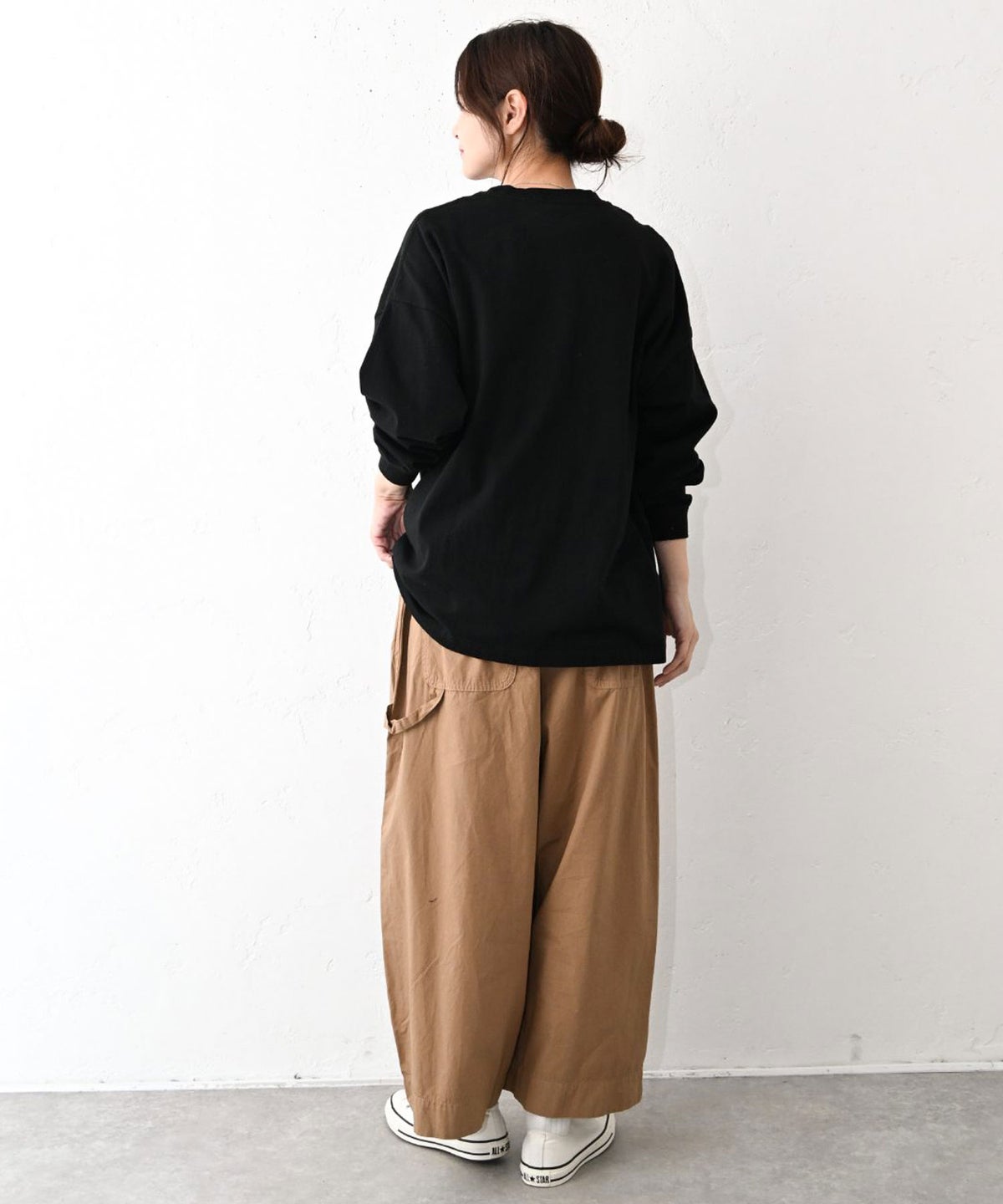 her.｜ワイドスリーブロゴカットソー [[Wide Long Sleeve Tee/2026]][C]