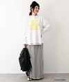 her.｜ワイドスリーブロゴカットソー [[Wide Long Sleeve Tee/2026]][C]