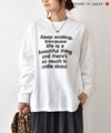 her.｜ワイドスリーブロゴカットソー [[Wide Long Sleeve Tee/2026]][C]