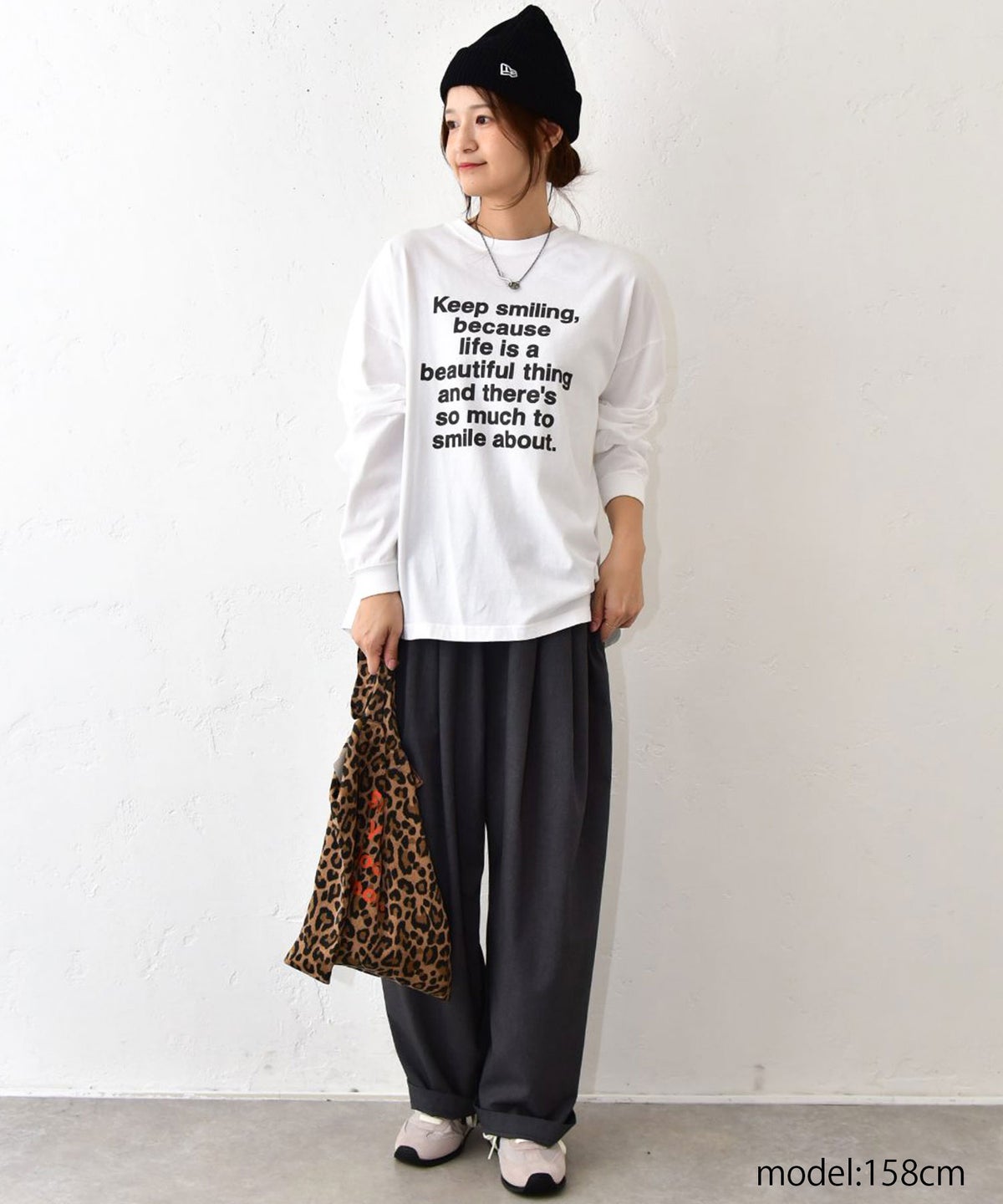 her.｜ワイドスリーブロゴカットソー [[Wide Long Sleeve Tee/2026]][C]