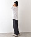 her.｜ワイドスリーブロゴカットソー [[Wide Long Sleeve Tee/2026]][C]