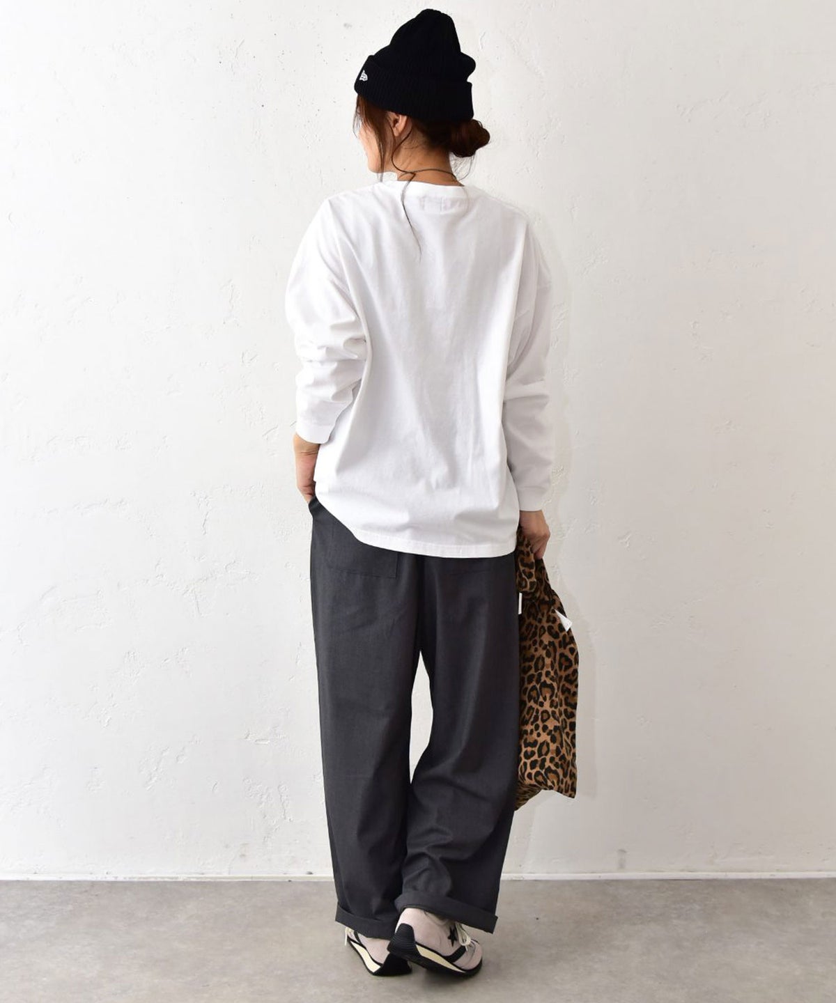 her.｜ワイドスリーブロゴカットソー [[Wide Long Sleeve Tee/2026]][C]