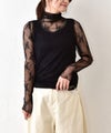 HUMS｜ストレッチレースハイネックT [[33286P233]][C]